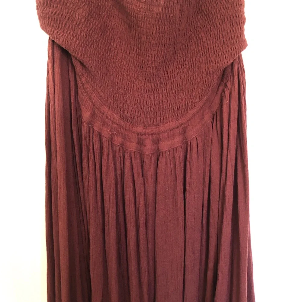 Free People Mocha Brown Extratropical Maxi Dress Size XS_4